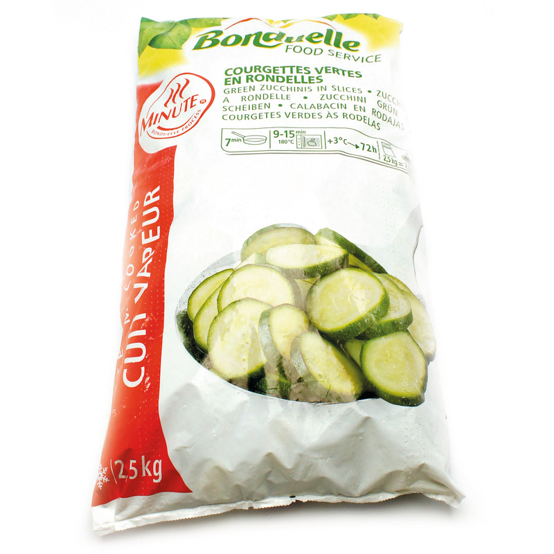 ❆ Sliced courgettes Minute 2.5kg