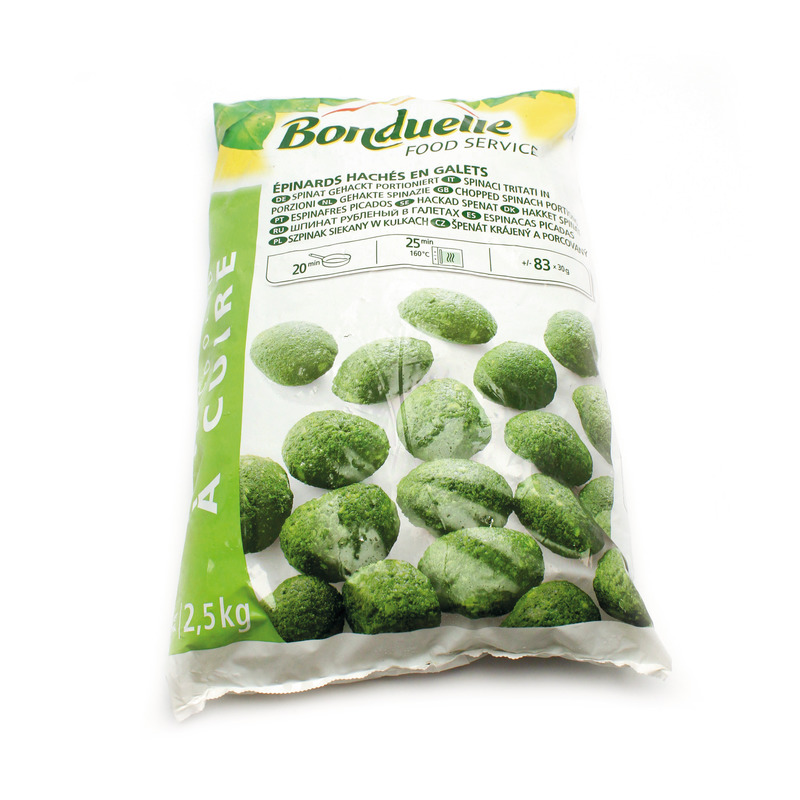 ❆ Chopped spinach portions 2.5kg