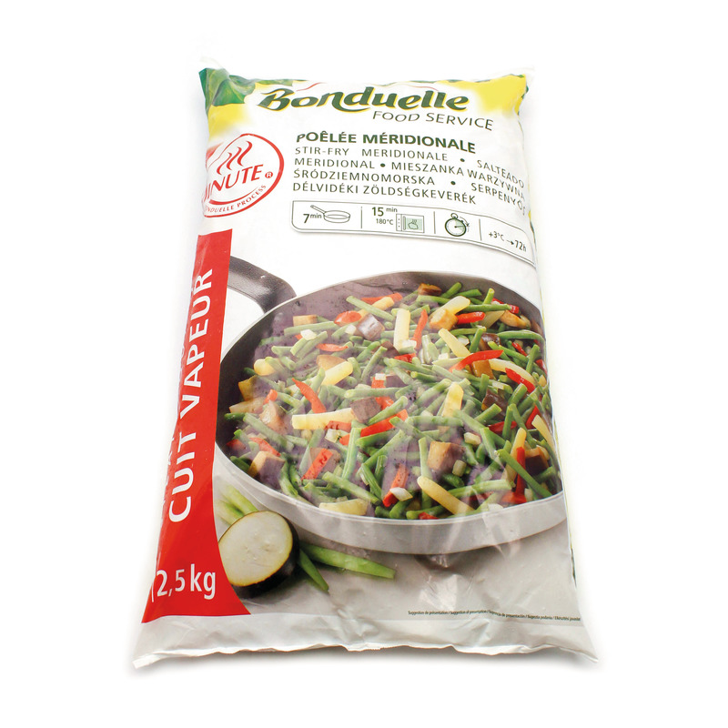 ❆ Stir-fry green beans. salsify. aubergine. pepper. onion Minute 2.5kg