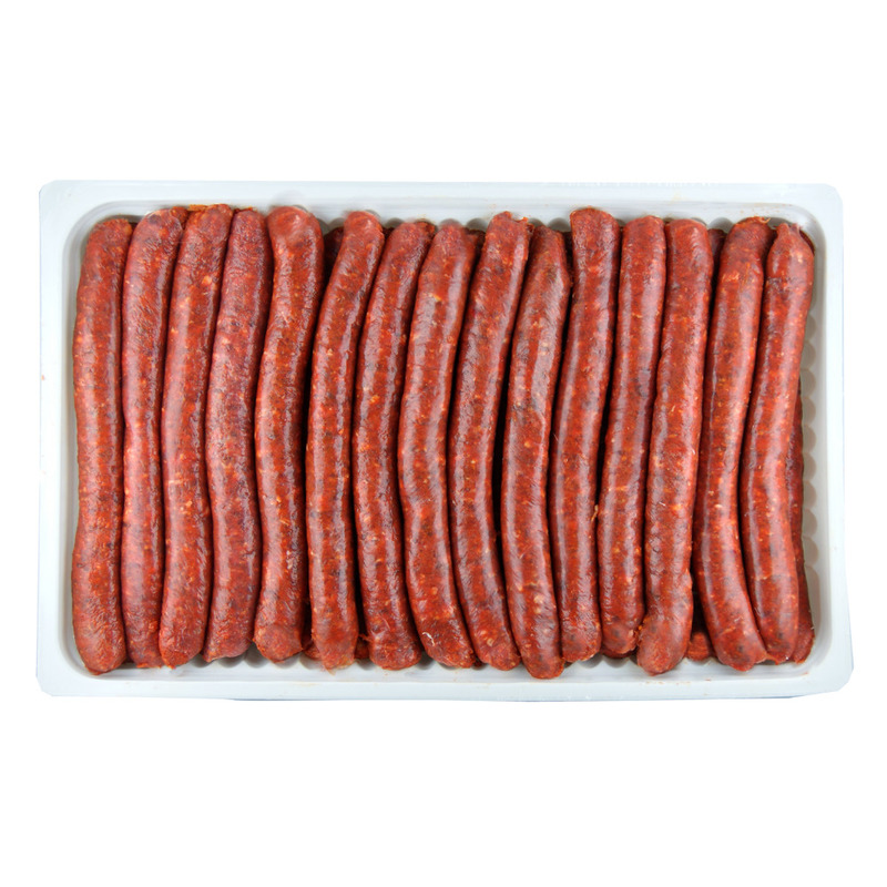 Merguez with French beef and mutton in natural casing ±2.5kg