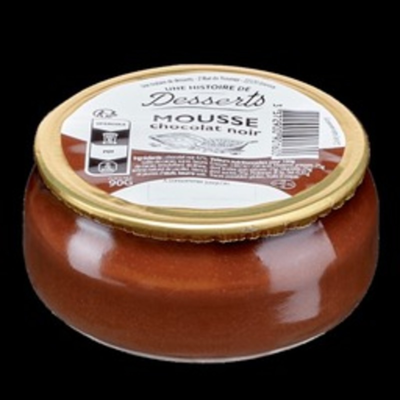 Dark chocolate mousse glass jar 90g