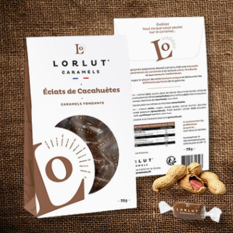 Caramels fondants éclats de cacahuètes 75g