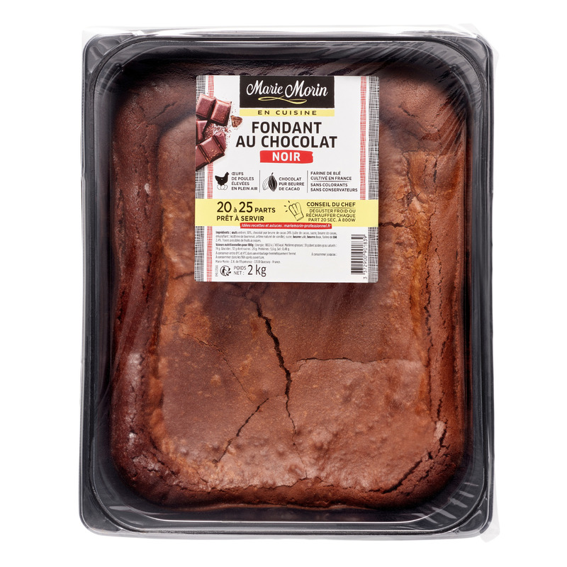 Fondant au chocolat noir pur beurre de cacao 2kg