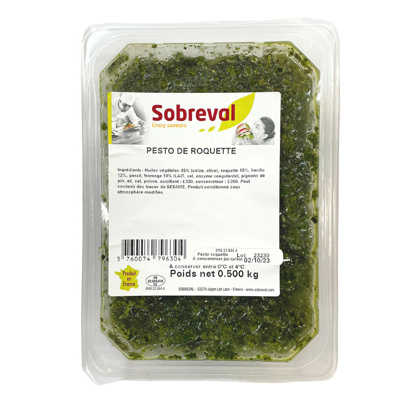 Frech basil pesto tub 500g