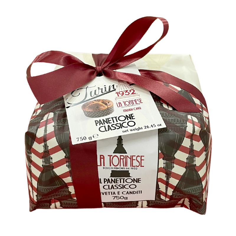 Panettone Classico with candied fruits 750g with gift bag
