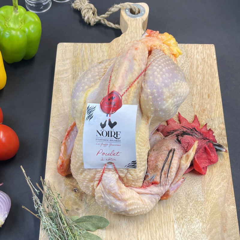 Poulet Noire d'Astarac Bigorre 150 jours ±1,8kg