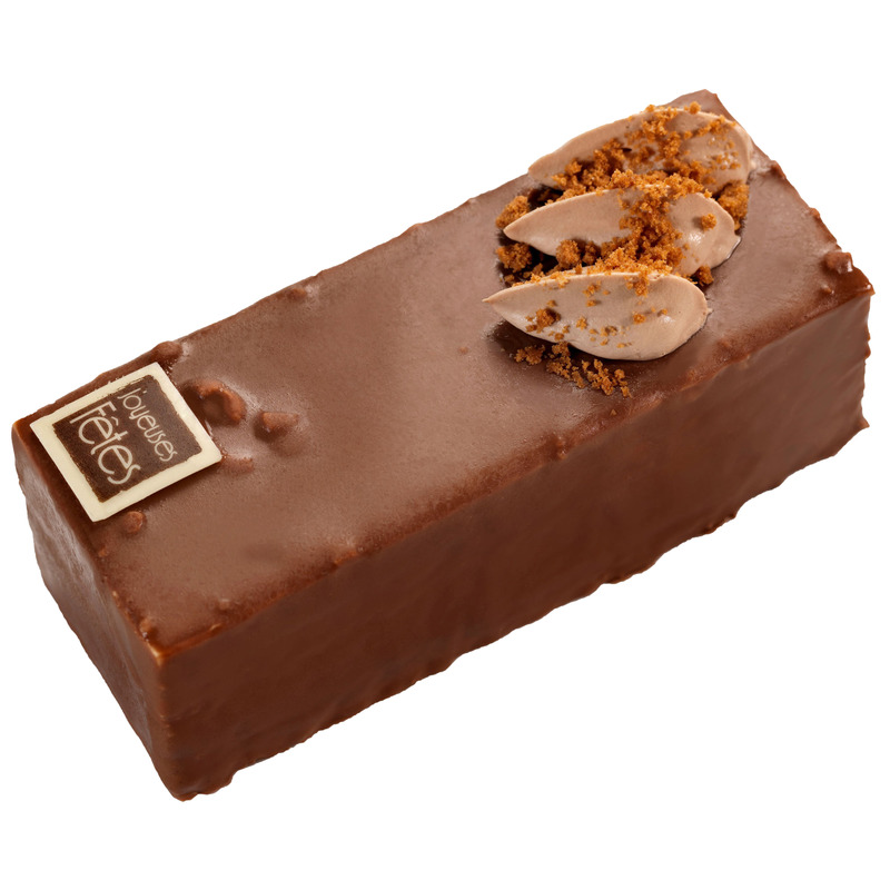 ❆ Yule log milk chocolate speculoos 8 parts 502g