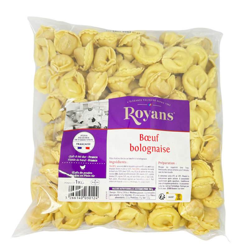 Cappeletti boeuf bolognaise sachet 1kg