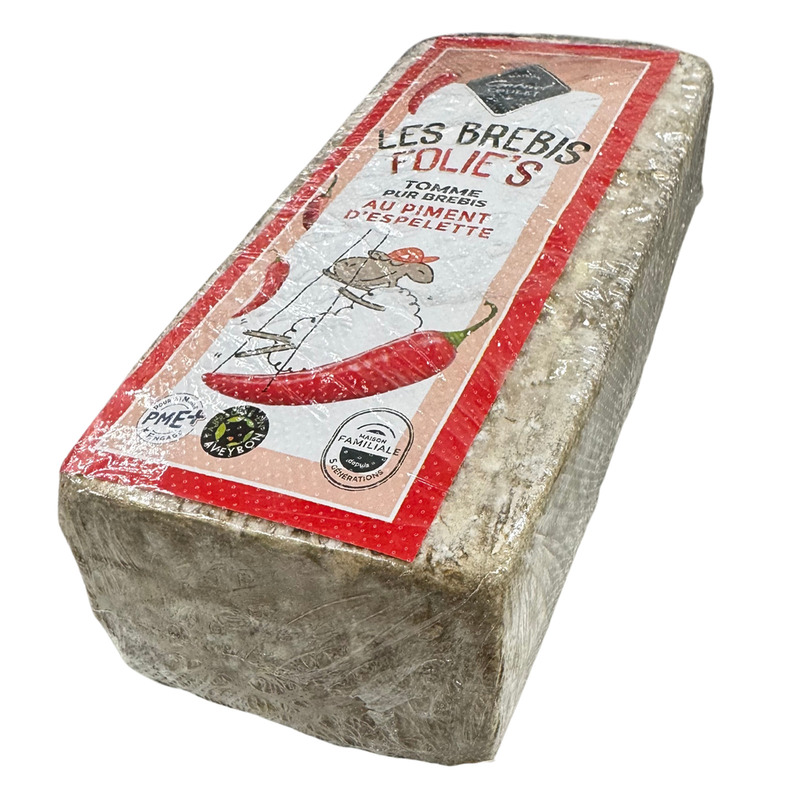 Aveyron sheep tomme with Espelette pepper ±2.2g