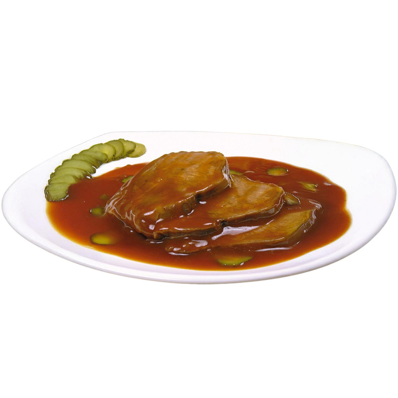 Beef tongue in spicy sauce tub 1.8kg