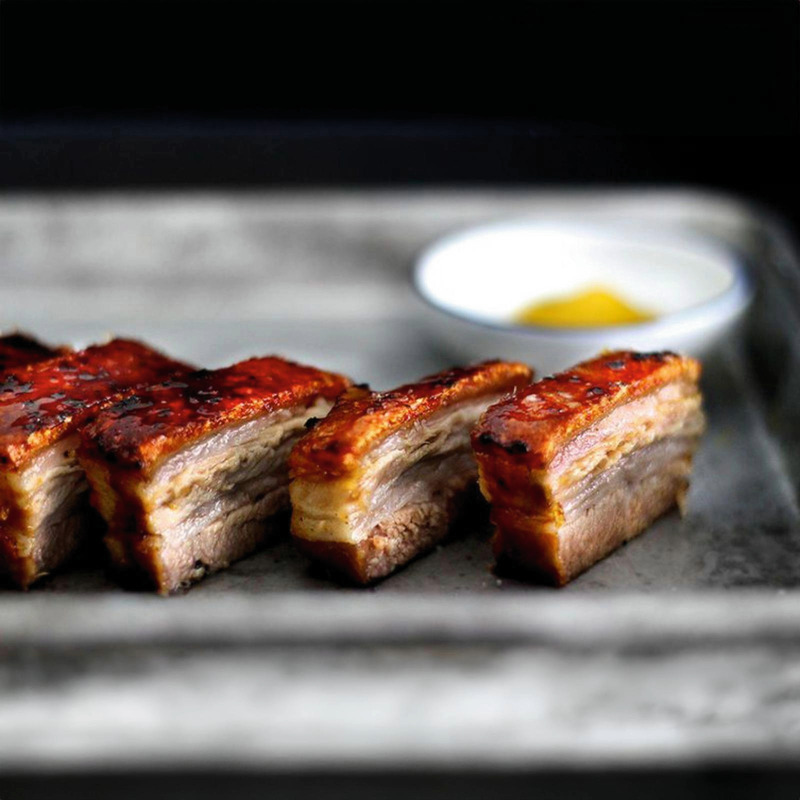 Cooked flax-fed EBE French pork belly 1/2 ±2kg