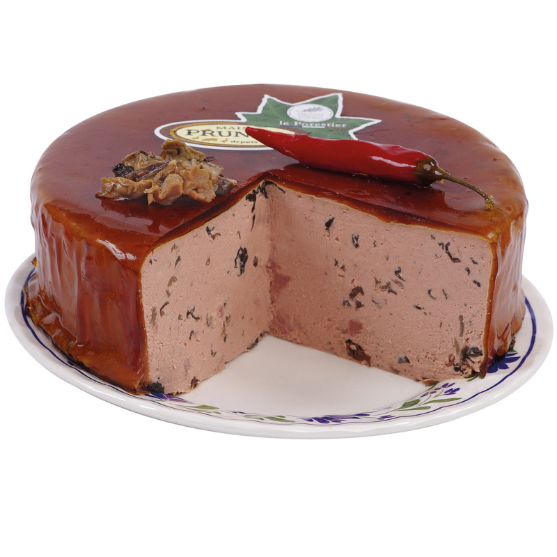 Mushroom terrine on plate vacuum packed 4kg