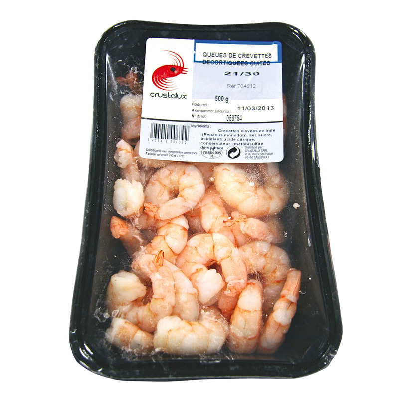 Cooked shelled prawns tub 500g