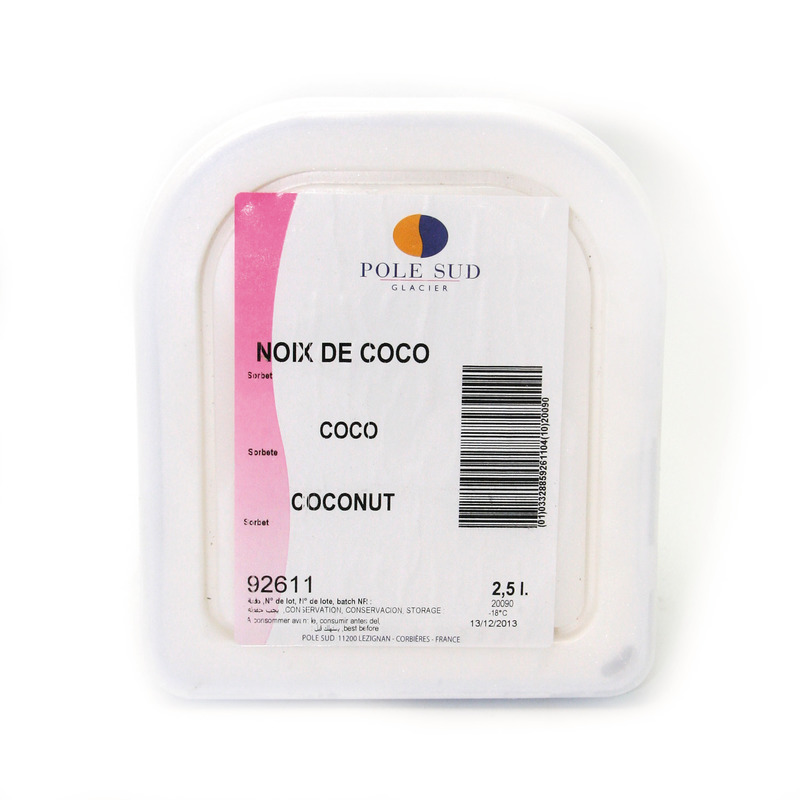 ❆ Sorbet noix de coco 2,5L