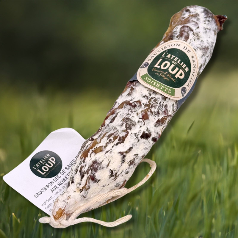 Wild boar sausage with hazelnuts ±170g