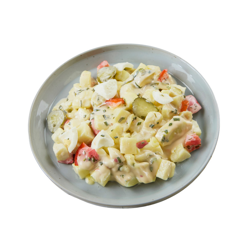 Plain Piedmont salad without ham | Whole hard-boiled eggs, tomatoes and gherkins 1.5kg