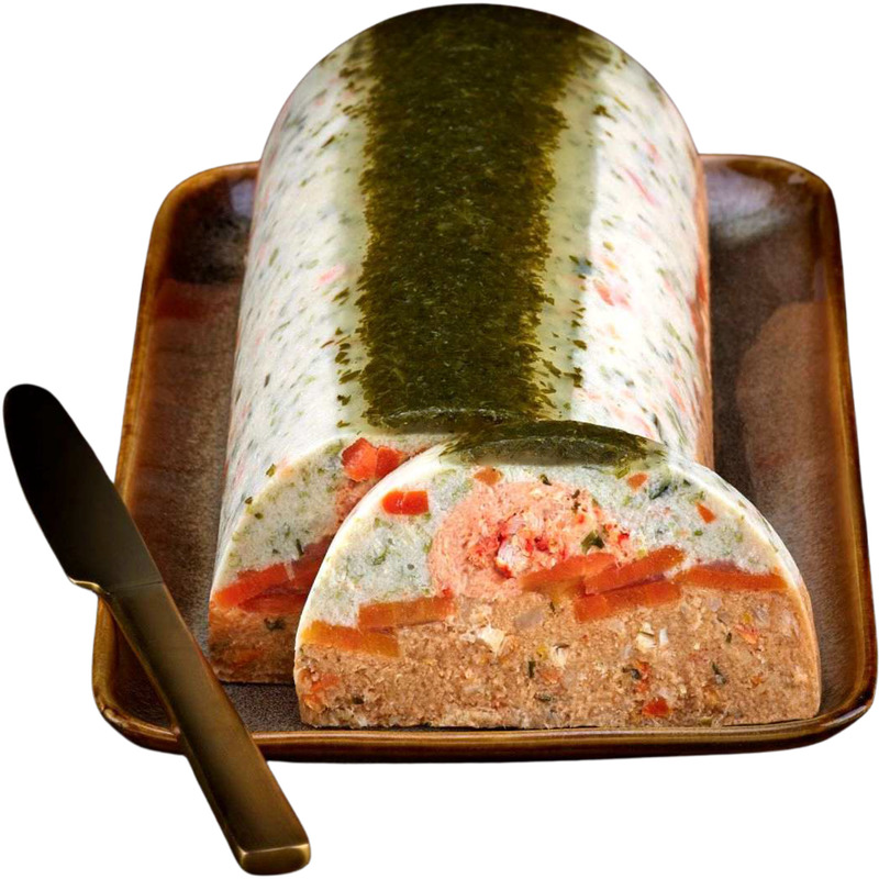 Bûche tourteau homard et son coeur homard 1,2kg