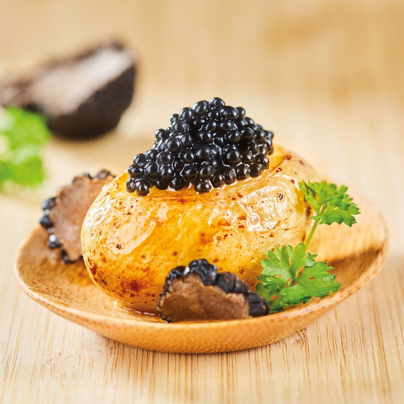 Truffle-flavoured encapsulated pearls jar 180g