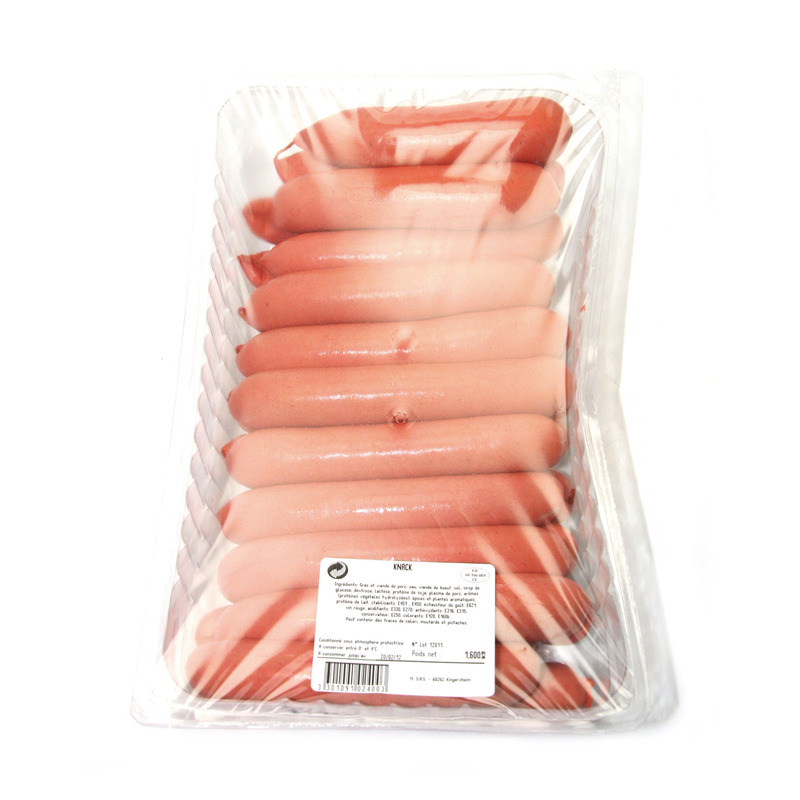 Knack alsacian sausage in natural gut atm.packed 22x75g