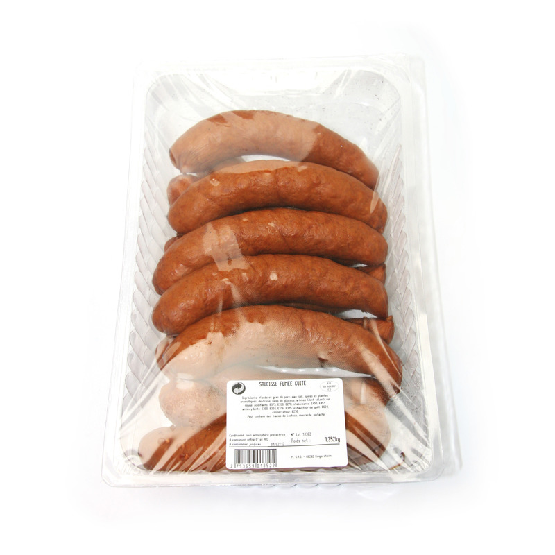 Cooked smoked sausage atm.packaged 12x±130g