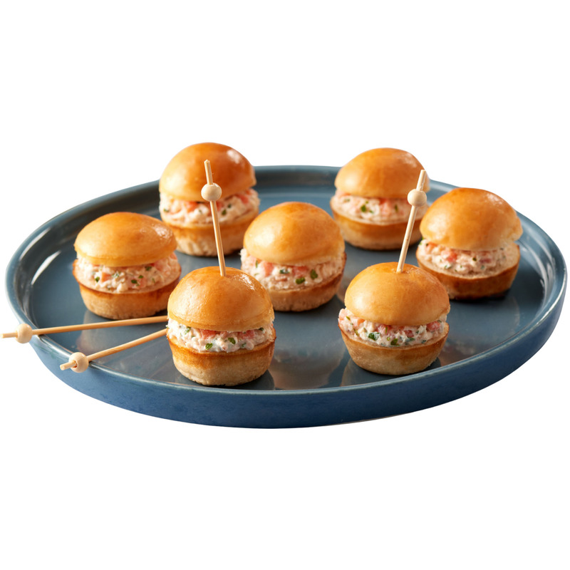 Mini bouchées froides duo de saumons et fromage frais 16x±15g