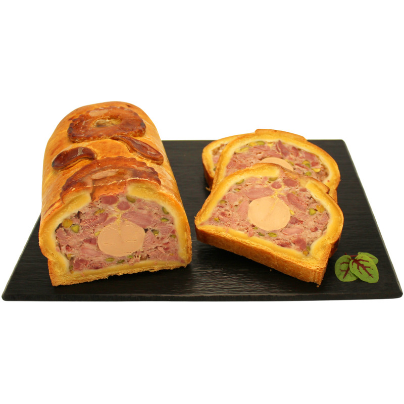 Pâté en croûte 1/2 charcutier et son médaillon de Noël viande française ±2,45kg