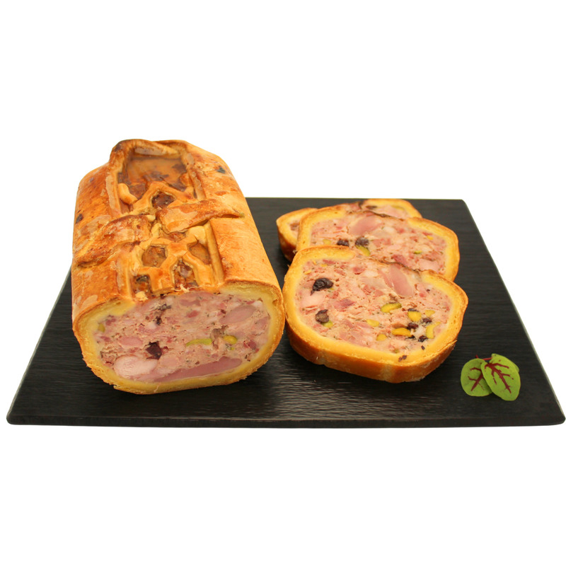 Pâté en croûte 1/2 de caille et raisins de Corinthe ±2,1kg
