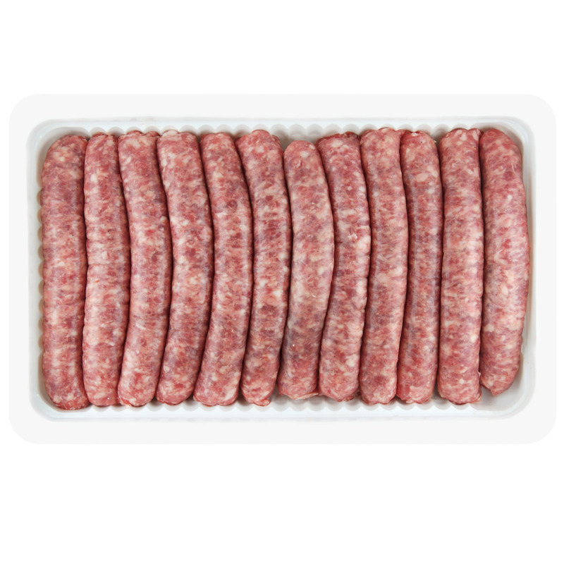 Traditional Toulouse sausage natural gut LPF atm.packed x12 ±2kg