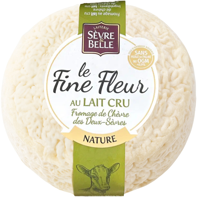 Le Fine Fleur nature | Fromage de chèvre au lait cru français 150g
