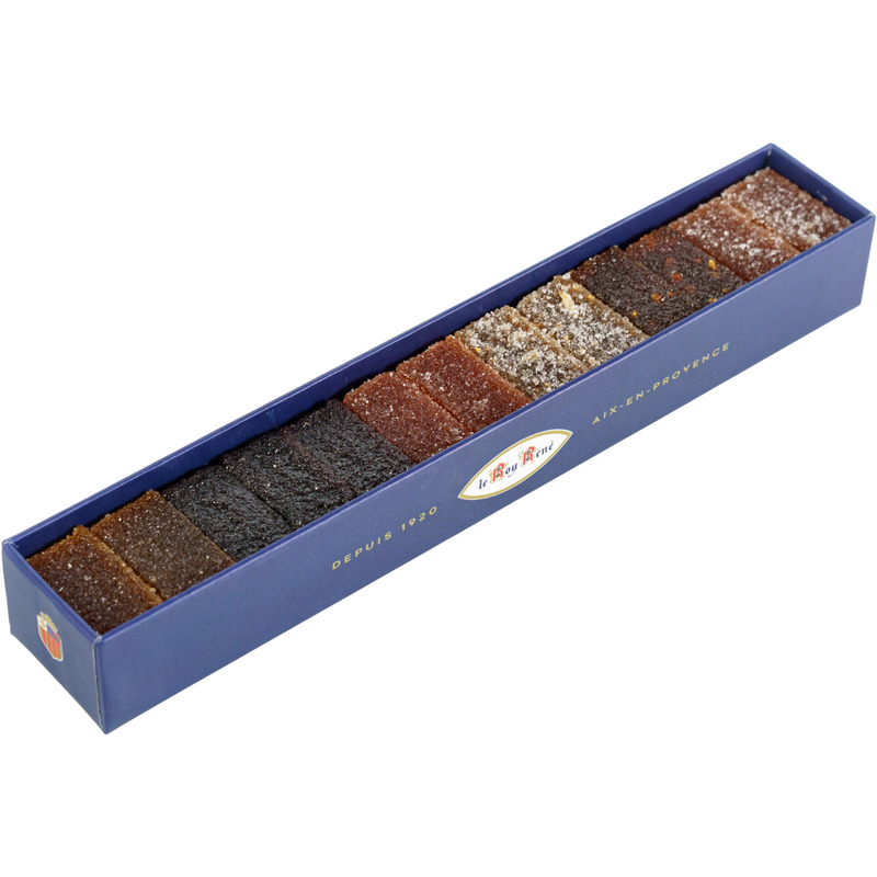 Assortment of fruit pastes | Raspberry, quince, pear, apricot, fig, blackcurrant box 155g