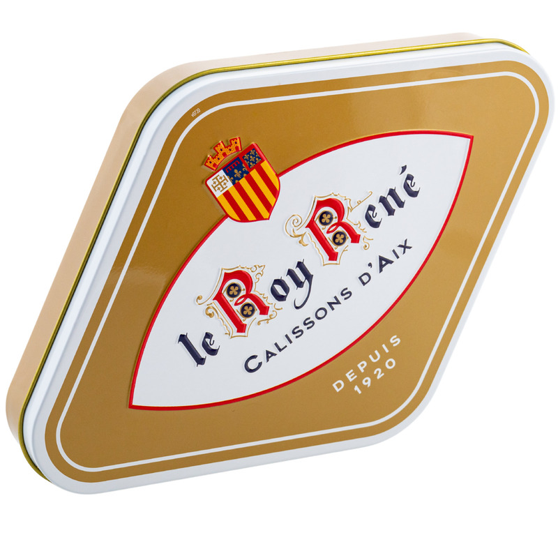 Small calissons diamond shape tin box x18 235g