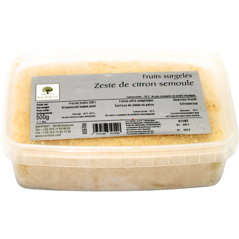 ❆ Zeste de citron semoule seau 500g