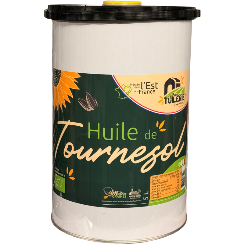 Organic extra virgin oleic sunflower oil 5L