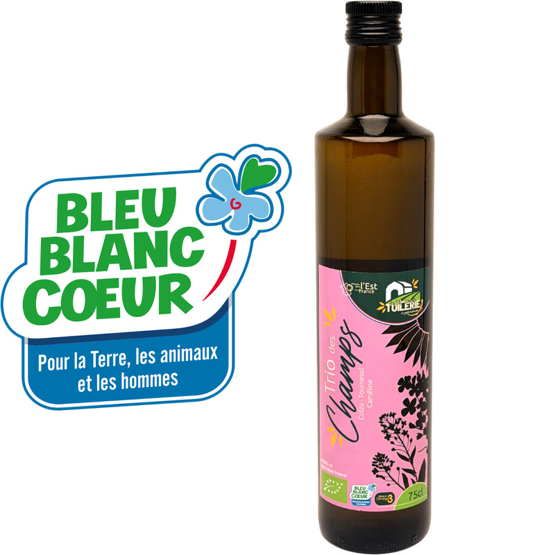Extra Virgin organic BCC olive Oil Trio des Champs | Sunflower, rapeseed and camelina 75cl