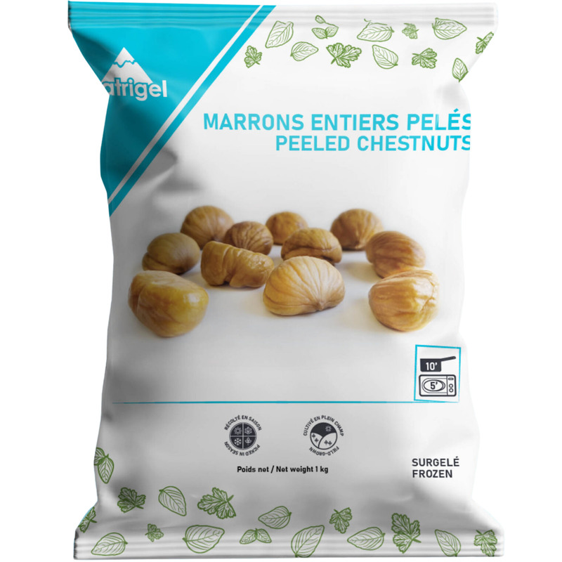❆ Whole peeled chestnuts IQF 1kg