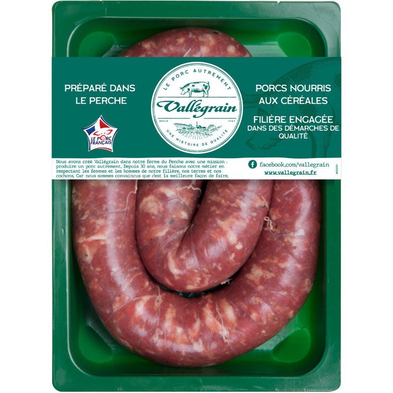Saucisse au couteau nature boyau naturel LPF ±500g