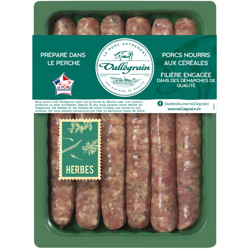 Chipolata aux herbes boyau naturel LPF x6 ±360g