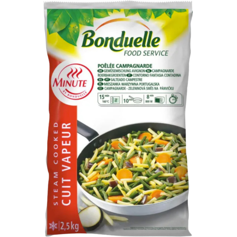 ❆ Stir-fry green beans. yellow French beans. carrots. aubergines Minute 2.5kg