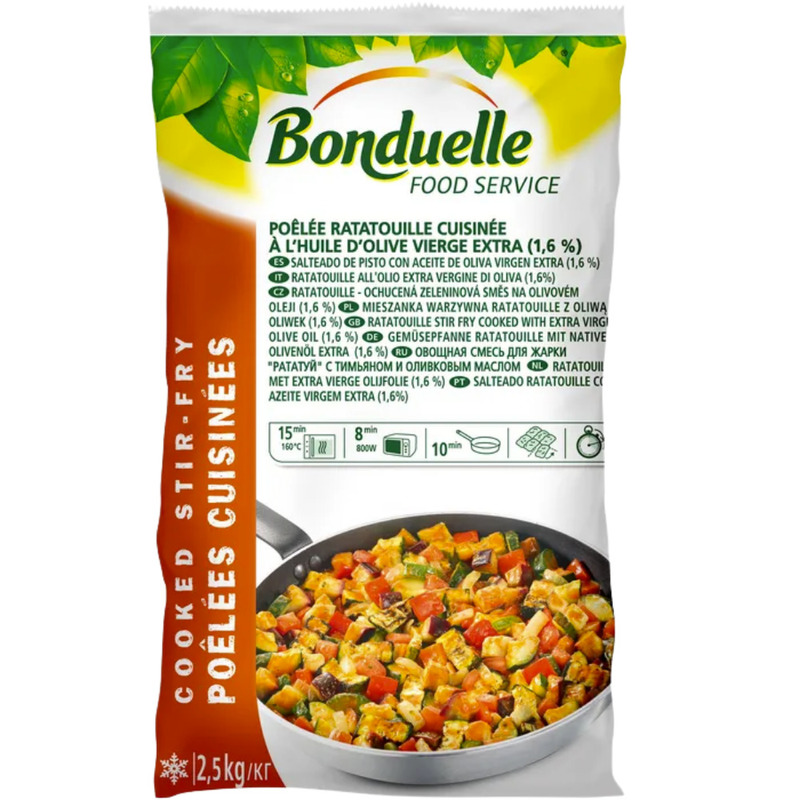 ❆ Stir-fry ratatouille cooked in extra virgin olive oil 2.5kg
