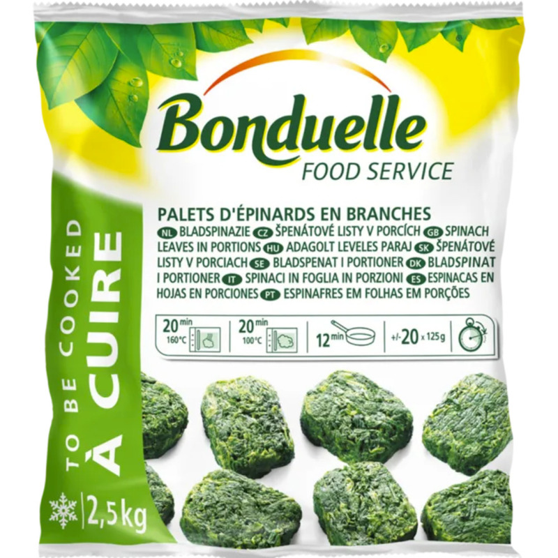❆ Épinards en branches palets 2,5kg
