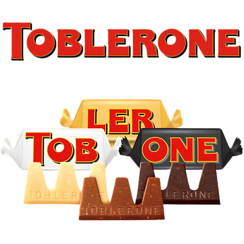 Bonbon mini Toblerone | Assortissement Lait Blanc Noir tubo 904g