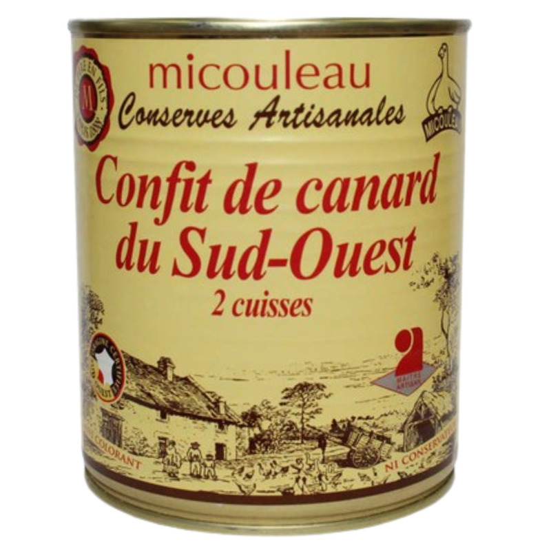 Duck confit 2 thighs 4/4 Southwest IGP box 765g