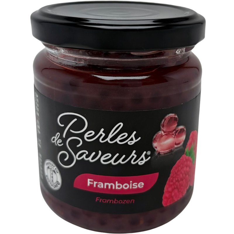 Raspberry flavor pearls jar 200g