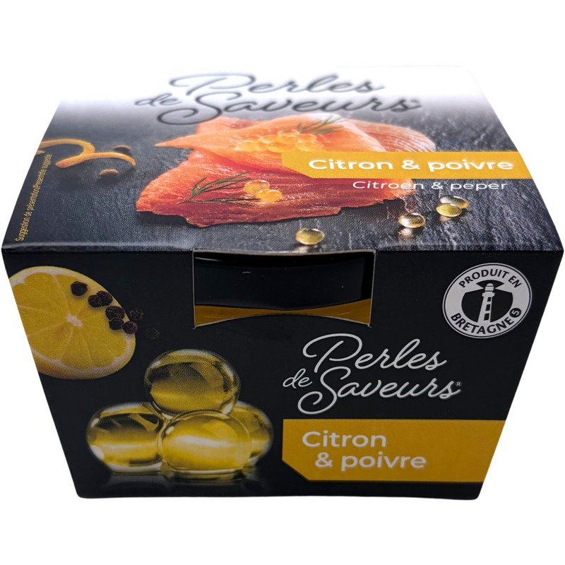 Lemon and pepper flavour pearls jar 90g