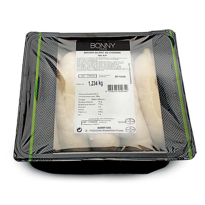 Boudin blanc au cognac s/ at 10x±120g