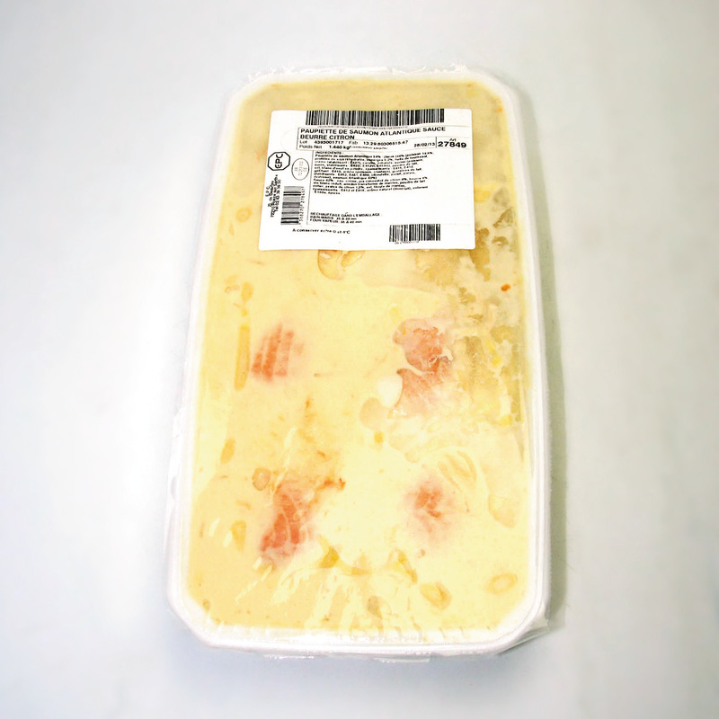 Paupiette de saumon sauce beurre citron barquette 1,44kg